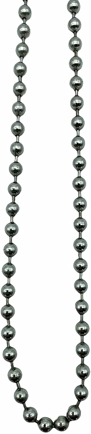 Premium Roller Blind Chrome Beaded Pull Chain - Continuous Loop (150cm Drop, Chrome) — image 1