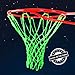 Demlor Basketball Rim Net Outdoor Sports Glow in The Dark Nylon Basketball Hoop Net All Weather Thick Standard Basketball Net Replacement