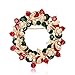 Christmas Brooch Pin Set Women - Pack of 6pcs Cute Crystal Diamond Enamel Christmas Jewelry Gift Including Red Crystal Reindeer White Reindeer Candy Cane Christmas Tree Wreath Snowflake Pins Set