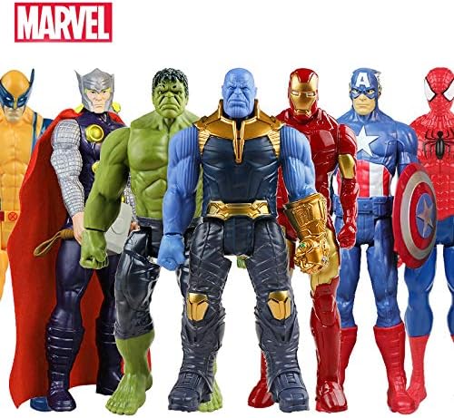 NELLIES 30cm Hasbro Marvel Avengers Infinity war Thanos Spiderman Hulk Iron Man Captain America Thor Wolverine Action Figure Toys Dolls