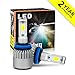 LED Headlight Bulbs H11 Headlamp bulb All-in-One Conversion Kits 6000K Cool White 8000LM Extremely Super Bright COB Chips Fog Light Halogen Headlight Replacement Bulb- Pack of 2