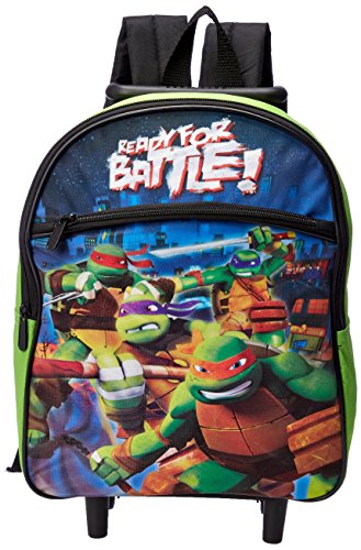 Teenage Mutant Ninja Turtles Boys' Ready For Battle Rolling Backpack, Multi, One Size - My Best 