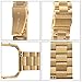 Fitbit Blaze Band,VIGOSS Women Men Fitbit Blaze Accessories Band with Metal Frame, Stainless Steel Replacement Strap for Men or Women Fitbit Blaze Fitness Smartwatch­ (Metal Gold+Frame)