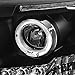Spec-D Tuning 2LHP-RAM06JM-TM Dodge Ram Led Halo Black Projector Head Lights