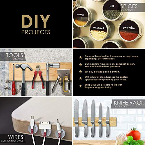 image for aElement Round Disc Magnets 5/8x1/4 - Strong Fasteners Hoist Accessori