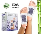 Skin Beautique Lavender Foot Pads Patches For Pain Relief | Soothing Lavender To Relieve Stress - Remove Impurities - Improve Sleep | Relaxing & Calming - 20 Pack