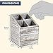 Wooden Pencil Holder with 4 Compartments (5.25 x 4 in.)