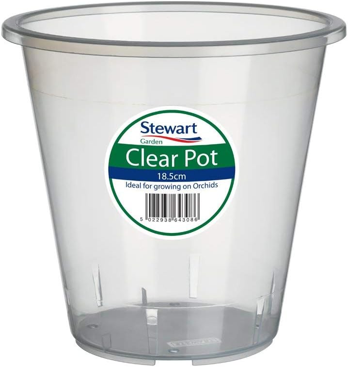 Stewart Clear Orchid Pot 18.5cm Garden Products