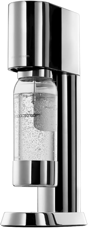 ENSO Wassersprudler - 1L Sprudlerflasche, Edelstahl, Silber