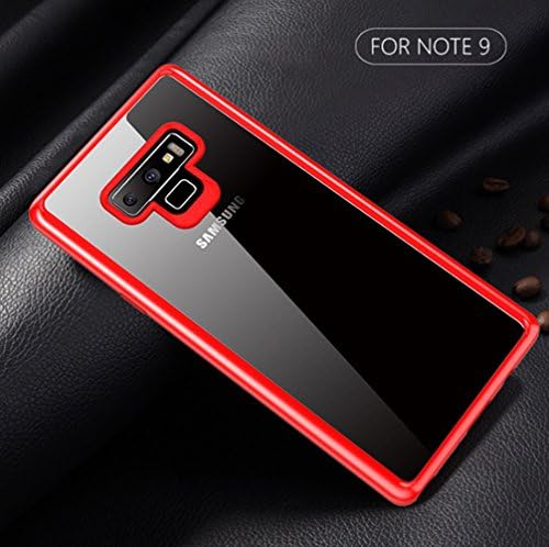 SOCINY Samsung Galaxy Note 9 protective case, shockproof TPU + transparent PC back cover in an all-inclusive shatter-proof thickening protective cover (for Samsung Galaxy Note 9, red)