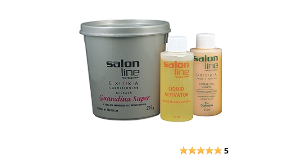Amazon Com Linha Transformacao Guanidina Salon Line Extra Conditioning Relaxer Forte 215 Gr Salon Line Transformation Guanidine Collection Extra Conditioning Relaxer Forte Net 7 58 Oz Beauty Personal Care