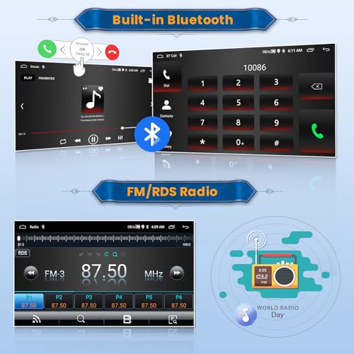 Inefala 2+64G Android 15 CarPlay Radio for BMW 5 Series (X5/E39/M5/E53) 1996-2007, Touch Screen 9'' with CarPlay and Android Auto, Support GPS Navigation Mirror Link Bluetooth RDS AHD WiFi DSP