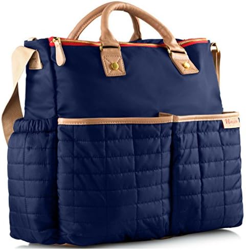 Designer Diaper Bag, by Maman With Matching Changing Pad- PATENTED