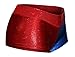 Dilly Duds Red and Blue Hologram Spandex Mid Rise Cheeky Booty Shorts