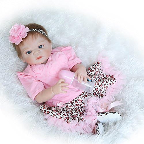 Rayish Reborn Baby Doll Soft Silicone 22inch 55cm Magnetic Lovely Lifelike Cute Lovely Baby