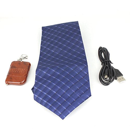 Corbata espia con camara oculta de 720x480 4GB elegante de color azul