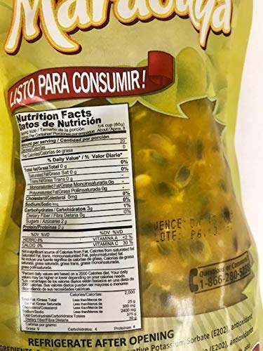 Real Tropical Fruit Passion Fruit Pulp Alpes Ready to Eat NET WT 16oz