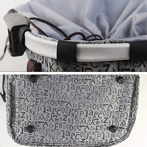 for Xiaomi Mijia EF1 Bike Front Basket Removable Bicycle Handlebar Basket Easy Install Quick Released Detachable Cycling Bag Small Pet Cat Dog Carrier Compatible with Xiaomi Mijia - Thumbnail 2