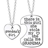 Elefan Cornelia Jewelry Alloy Pendant Necklace Set for Girl & Grandma