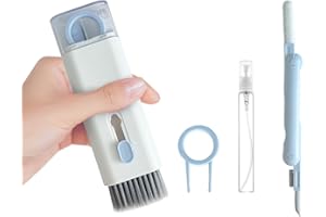 EKIND 7 in 1 Electronic Cleaning Kit Keyboard Brush Set with Keycap Puller Screen Cloth High Density Soft Bristles Multifunct