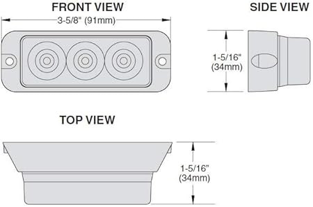 Whelen Engineering Tir3 Series Super Led Lighthead Blue