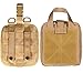 Infityle EMT Pouch - Tactical MOLLE Rip-Away 1000D Nylon Medical Utility Bag with Buckle Strap IFAK Pouches - Free Bonus First Aid Patch and Shear (Tan)