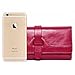 NAWO Women's Leather Handbag Long Wallet Purse Cash Card Holder Money Organizer