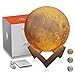 3D Moon Lamp Night Light, True Image of Moon Surface from NASA, Lunar Light with Tap Control and 3 Colors, Gifts for Expressing Love, Home Decorative and Nursery Room Light, LA HOMIETA(5.9 Inch)
