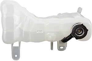 TRQ Radiator Coolant Reservoir Expansion Tank Overflow Bottle Compatible with 2015-2016 Dodge Challenger Charger CH3014157 68237637AB 68237637AA