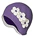 Beemo Latex Swimming Cap for Women, Swim Cap for Long Hair or Short Hair, Bath & Swim Caps to Shield Hair from Damage, Use as Large Shower Cap, Lavender Swimming Cap with White Flowers