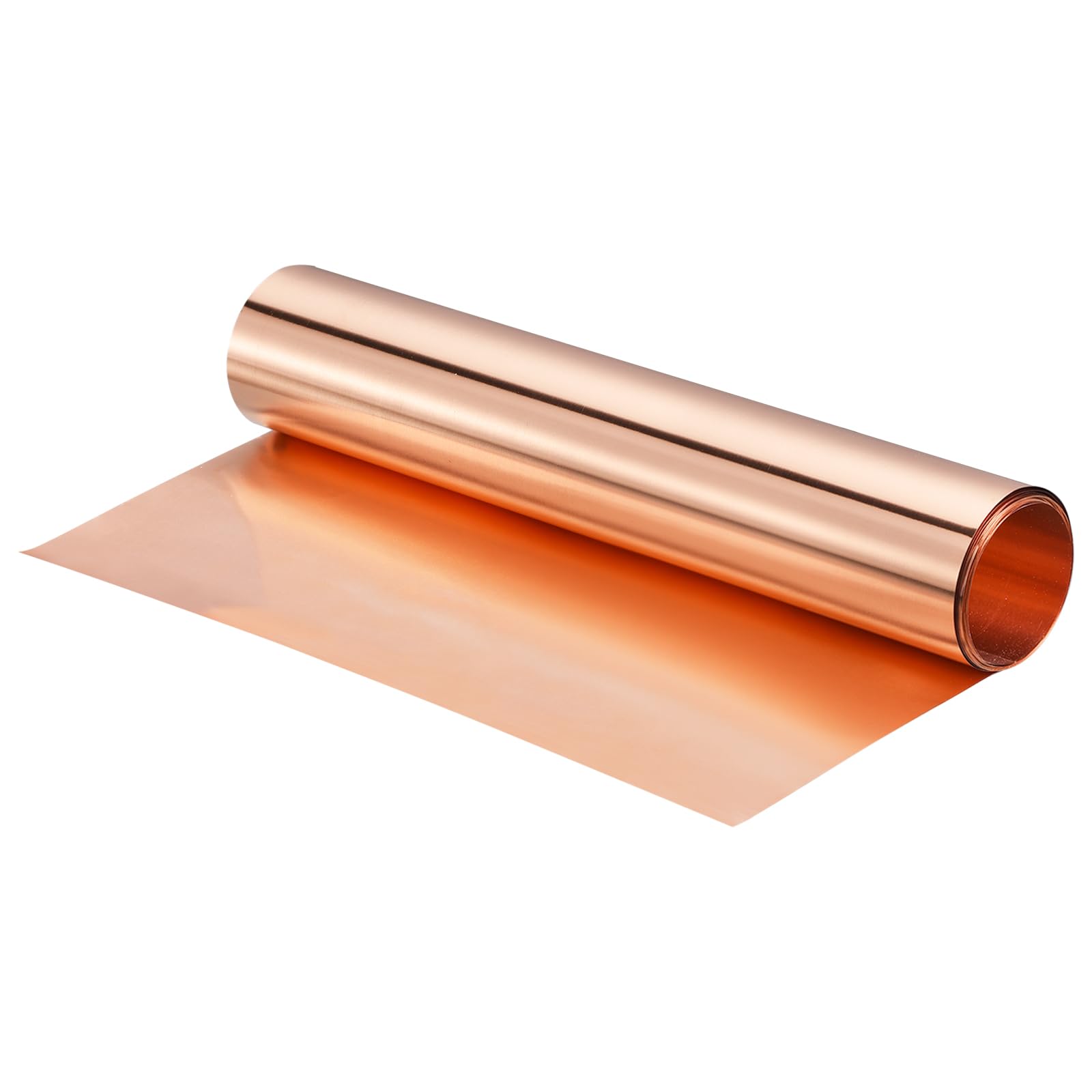 uxcell Copper Sheet Roll 3500mm x 300mm x 0.2mm, 99.9% Pure Copper Strip Copper Flashing Metal Foil Plate for Electricity DIY Projects (Multiple Sizes)