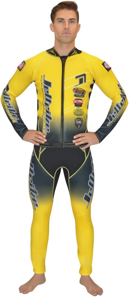 Classic Yellow Wetsuit PWC Jet Ski Ride & Race Jetski Freerider