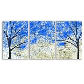 Lines Painting Wall Bedroom Living House x 3 Panels