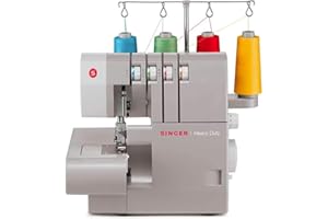 SINGER Heavy Duty 14HD854 Overlock Serger with $50 Accessories | Durable Metal Frame, 2/3/4 Thread, 6 Stitch Types, 1300 Stitches/Min, Skip-Free Stitching | Sews & Finishes Seams While Trimming Excess