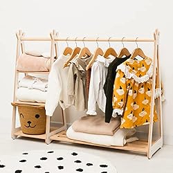 Montessori Teepee Style Clothing Rack Furniture for
