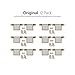 Beehive Picture Hangers 50 Pcs Picture Hanging Kit, The Ultimate Wood, Metal Channel and Canvas Picture Hangers For Drywall, Requires No Measuring to Hang Artwork and Office Decor, Hangs 6 Frames