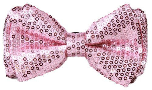 Pre-tied Bowtie in Coool Brand Gift Box- Light Pink Sequins