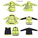 Waterproof Neon Yellow 7-in-1 Reflective Class 3 Safety Parka Bomber Jacket With Zipper and Pockets With Removable Hat Size L