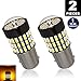 LUYED 2 x 900 Lumens Super Bright 1157 3014 78-EX Chipsets 1157 2057 2357 7528 LED Bulbs Used For Turn Signal Light,Amber
