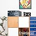 Mail Holder Metal Desktop Letter Shape Cutout Holder with Wall Mounts File Stand Organizer Keep Neat for Office Home School (Black, 8.5