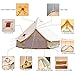 PlayDo 4-Season Waterproof Cotton Canvas Bell Tent Wall Yurt Tent with Stove Hole for Outdoor Camping Hunting Hiking Festival Party