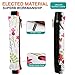 MoKo Pencil Case (2 Pack), PU Leather Pen Pencil Pouch Holder Stationery Zipper Bag with Elastic Strap for Pens, Pencils, Markers, Eraser - Printing & Gold Pink