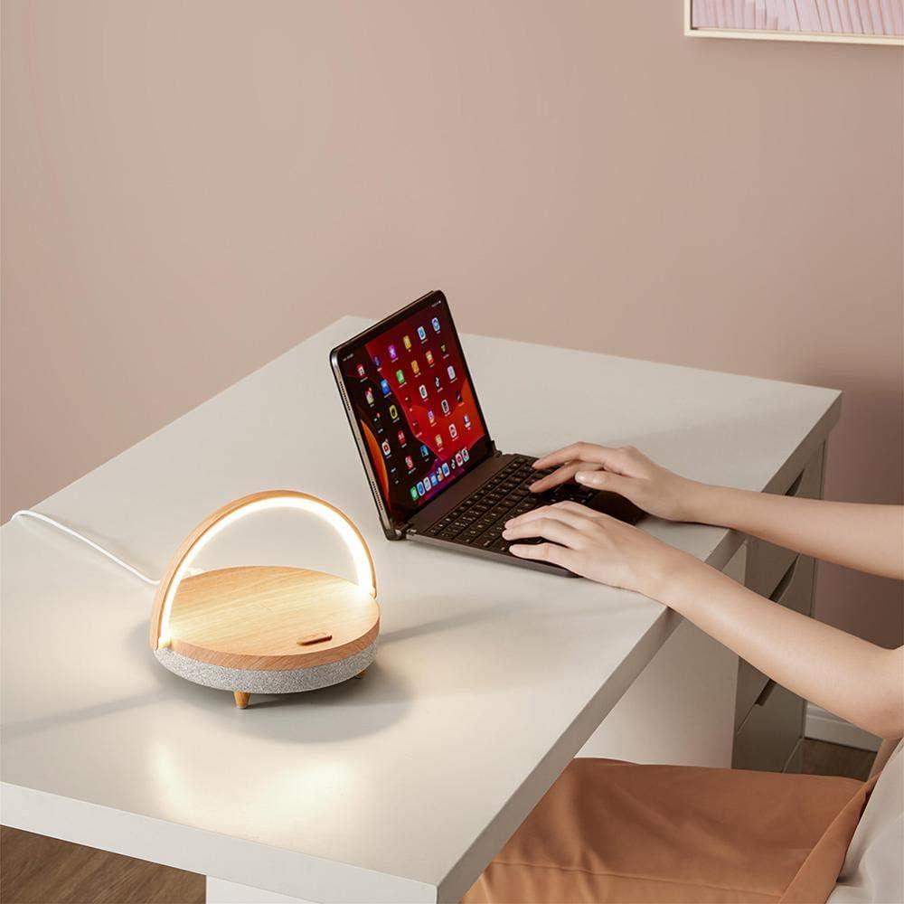 3-in-1 Bedside Lamp with Bluetooth Speaker and Wireless Phone Charger - Image 4