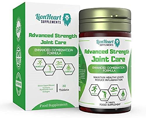 Highest Potency Available for Muscle and Joint Pain Relief Supplement - Arthritis Pain Relief - Both for Men & Women - Containing Green Lipped Mussel, Turmeric, Hyaluronic Acid & Collagen – 30 Quick Release Tablets helps ease Knee Pain, Back Pain, Sciatica – Take One a Day to support a Healthy Immune System - 100% Quality Assured or Your Money Back