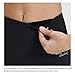 BALEAF Women's 16 Inches High Waisted Yoga Capri Leggings Power Flex Workout Pants Inner Pocketed Black Size S