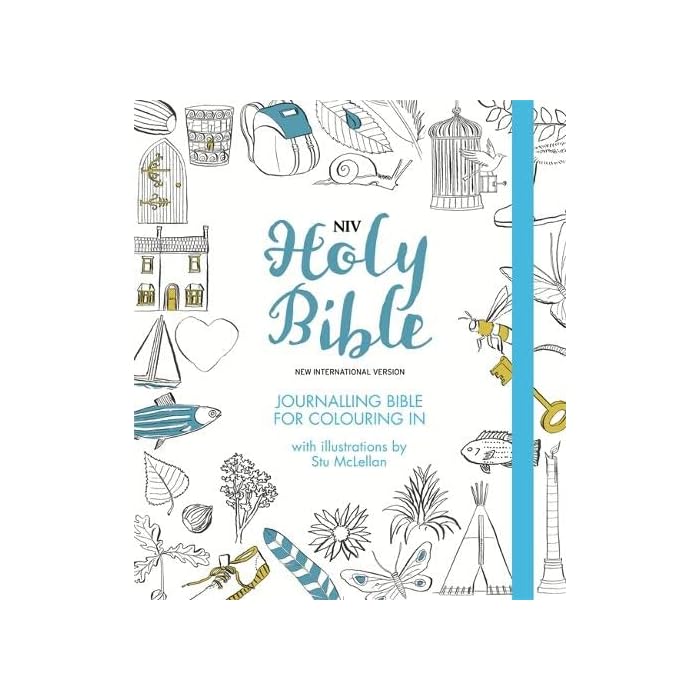 Buy NIV Journalling Bible for Colouring In: With unlined margins and ...