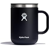 Hydro Flask Coffee Mug – Insulated Stainless Steel, Non Spill, Leak Resistant Travel Mug 24 Oz Black
