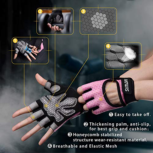 SIMARI Workout Gloves Men Women Weight Lifting Gym Exercise Cycling