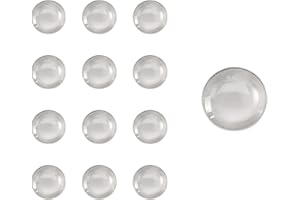 WEAXIO 100pcs 20mm Glass Dome Cabochons - Clear Round Non-Calibrated Cabochon Tiles for Jewelry Making, Resin Art, Cameo Pendants, DIY Photo Charms & Craft Projects