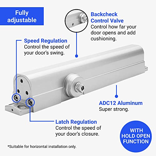 FS8400 Door Closer Commercial Door Closer Heavy Duty Adjustable